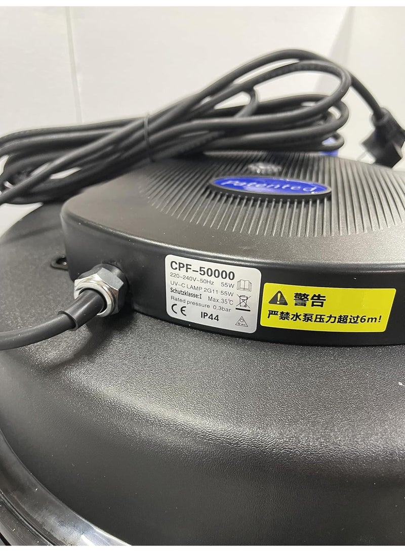 SunSun CPF-5000 Pressure Pond Filter with 11W UVC | Bio Pressure Filtration System | Advanced Water Circulation & Algae Control | Clean & Clear Garden Pond & Aquarium Equipment - Image 5